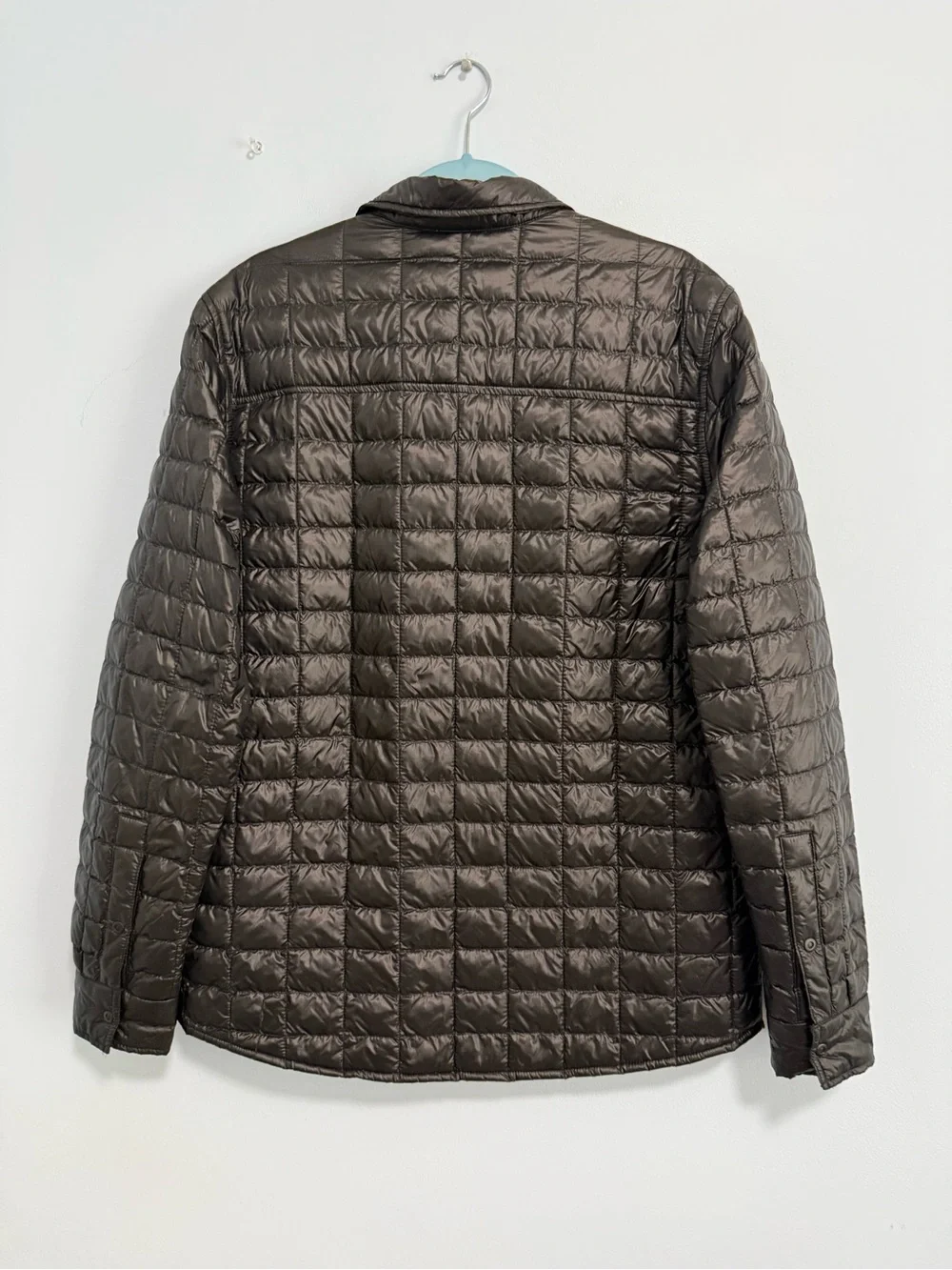 The North Face ThermoBall Shirt Jacket Men’s Size M Black Quilted Insulated Snap